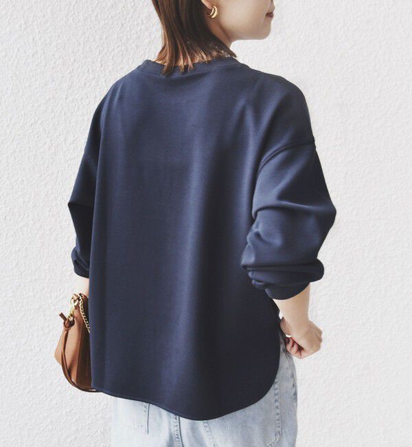 SHIPS for women「【WEB限定】〈手洗い可能〉ファンシー コード 刺繍 ダンボール カットソー」|スウェット・ジャージ|