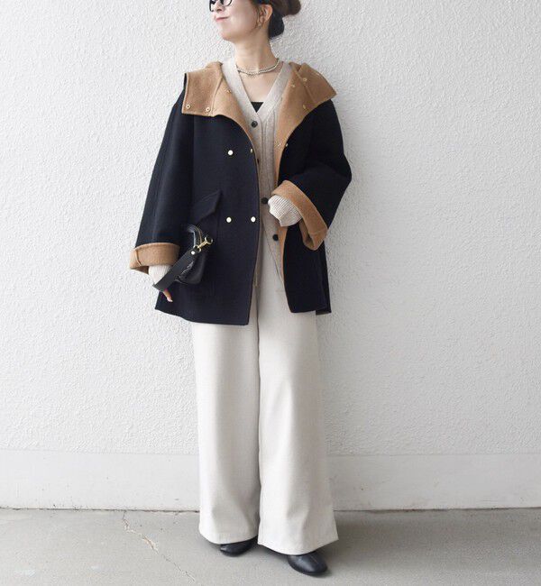 SHIPS any「SHIPS any: リバー フーデッド Aライン ミドル コート」|その他|