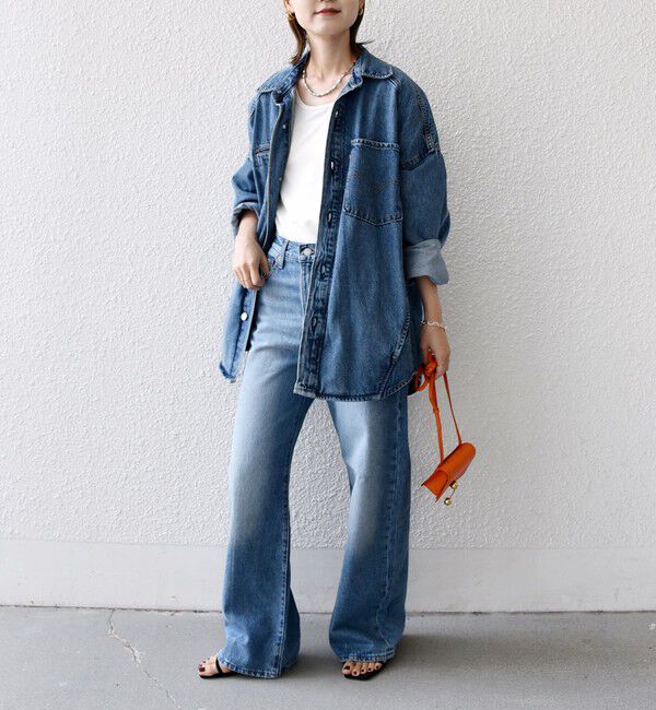 SHIPS for women「Levi&rsquo;s:〈手洗い可能〉TWIST SHACKET」|デニムジャケット|