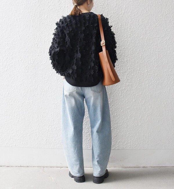 SHIPS any「SHIPS any:〈手洗い可能〉フリンジ デザイン ニット プルオーバー」|ニット・セーター|