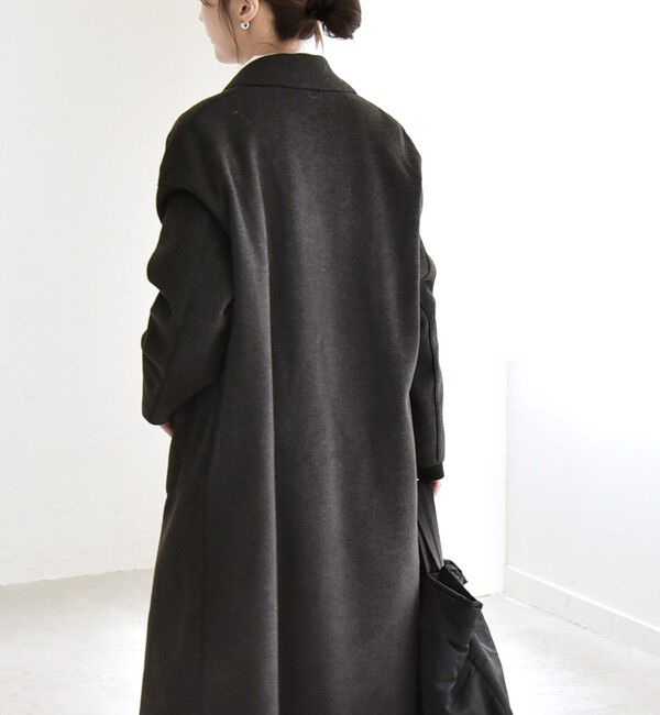 quaranciel「quaranciel: ダブル パイル ニット ロング チェスター コート」|チェスターコート|