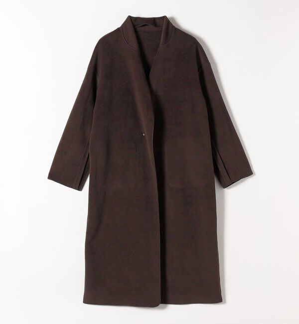 quaranciel「quaranciel: ダブル パイル ニット ロング チェスター コート」|チェスターコート|