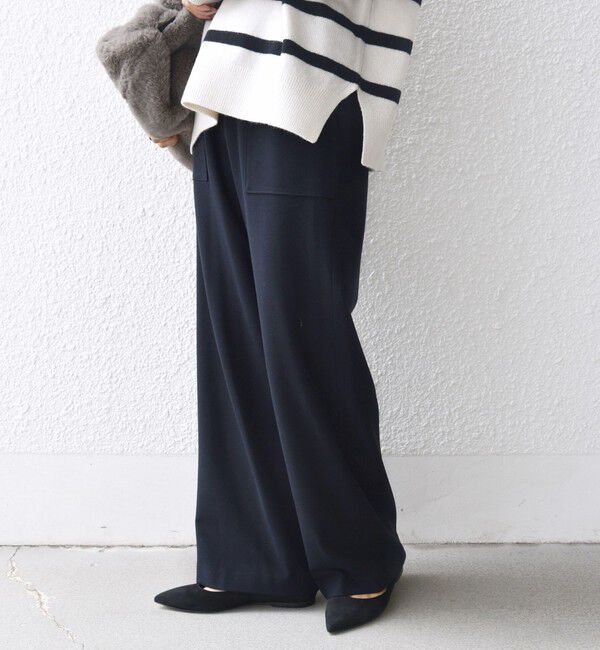 SHIPS for women「〈手洗い可能〉両面起毛 ポケット デザイン ドロスト パンツ」|その他|