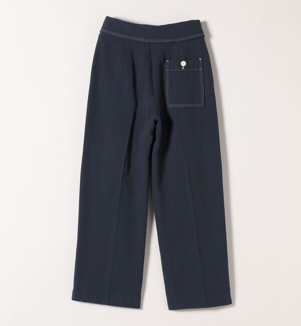 SHIPS any「SHIPS any:〈洗濯機可能〉カルゼ ターンバック ハイウエスト テーパード パンツ」|その他|