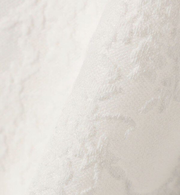 SHIPS for women「《予約》【WEB限定】〈手洗い可能〉シアー ジャカード ポロ 襟 ショート スリーブ プルオーバー」|ポロシャツ|