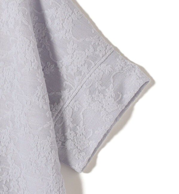 SHIPS for women「《予約》【WEB限定】〈手洗い可能〉シアー ジャカード ポロ 襟 ショート スリーブ プルオーバー」|ポロシャツ|