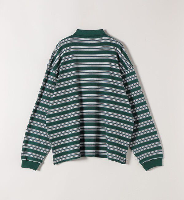 SHIPS any「PARROTT CANVAS:〈洗濯機可能〉マルチ ボーダー ロングスリーブ ポロ シャツ」|ポロシャツ|