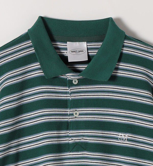 SHIPS any「PARROTT CANVAS:〈洗濯機可能〉マルチ ボーダー ロングスリーブ ポロ シャツ」|ポロシャツ|