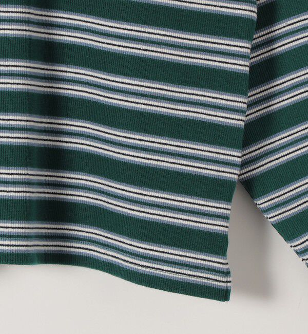 SHIPS any「PARROTT CANVAS:〈洗濯機可能〉マルチ ボーダー ロングスリーブ ポロ シャツ」|ポロシャツ|