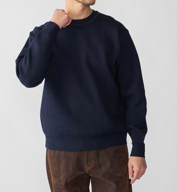 SHIPS「SHIPS: 〈手洗い可能〉ヒートボンディング ニット スウェット」|ニット・セーター|ネイビー