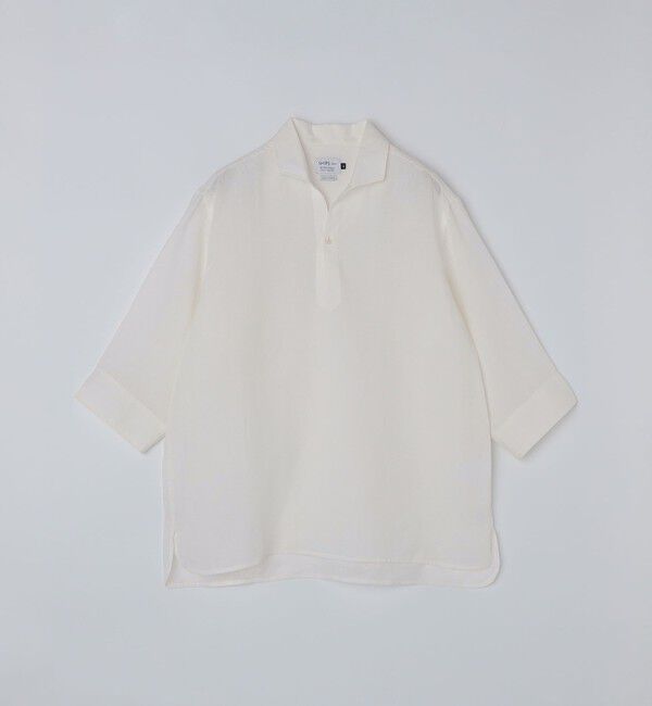 SHIPS Colors 「《予約》SHIPS Colors:ユーロリネン カプリ シャツ◆」|シャツ・ブラウス|ホワイト