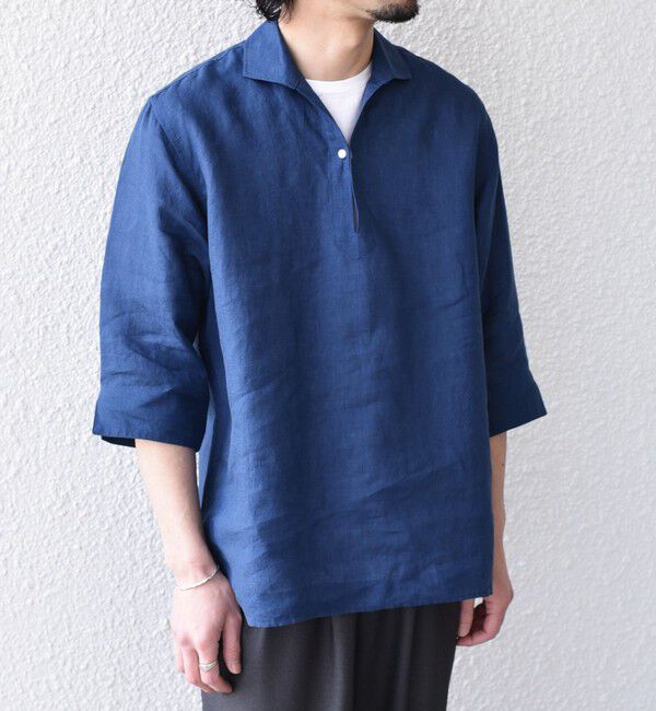 SHIPS Colors 「《予約》SHIPS Colors:ユーロリネン カプリ シャツ◆」|シャツ・ブラウス|