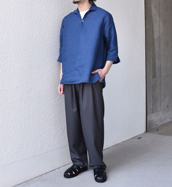 SHIPS Colors 「《予約》SHIPS Colors:ユーロリネン カプリ シャツ◆」|シャツ・ブラウス|