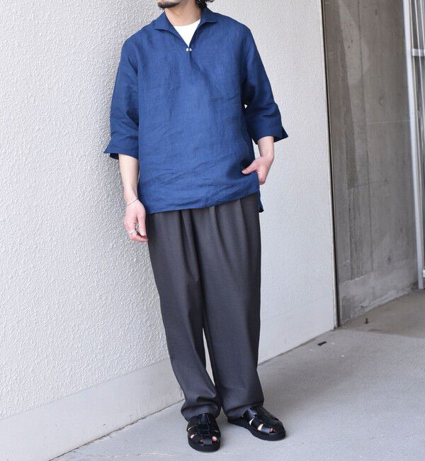 SHIPS Colors 「《予約》SHIPS Colors:ユーロリネン カプリ シャツ◆」|シャツ・ブラウス|