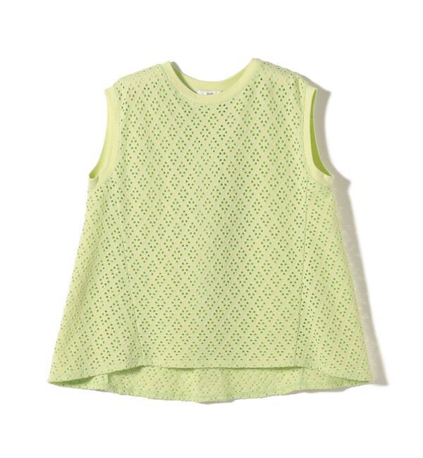 SHIPS for women「《予約》〈手洗い可能〉アイレット ノースリーブ フレア プルオーバー」|Tシャツ・カットソー|