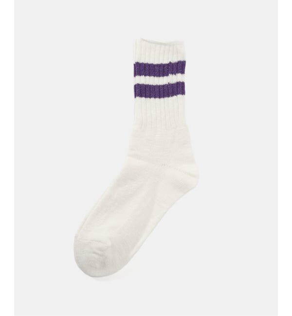 OUTDOOR PRODUCTS Usual Things「ROSTER SOX B LINE」|ソックス|パープル