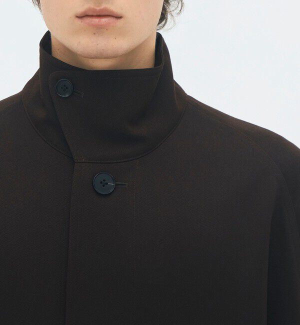 CABaN「ウールギャバジン スタンドカラーコート」|ステンカラーコート|