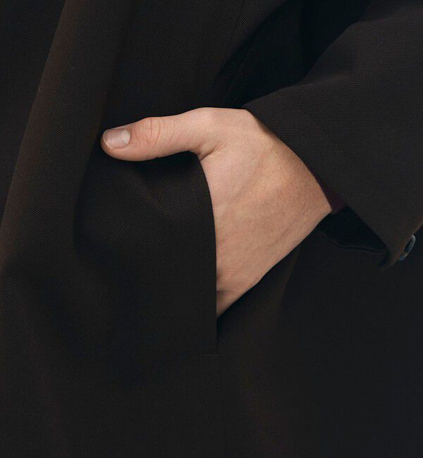 CABaN「ウールギャバジン スタンドカラーコート」|ステンカラーコート|