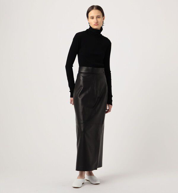BACCA「ソフトシープレザータイトロングスカート」|スカート|