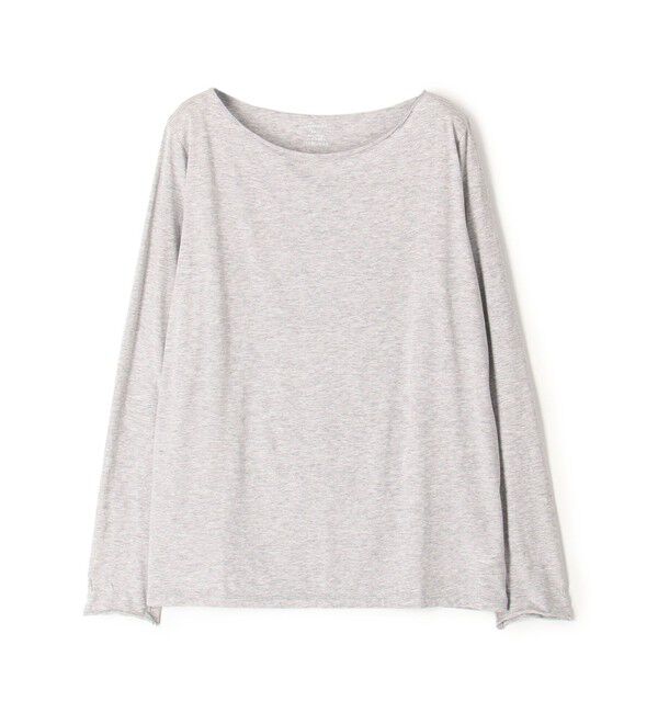 GALERIE VIE「スムージーコットン ボートネックプルオーバー」|Tシャツ・カットソー|13 ライトグレー