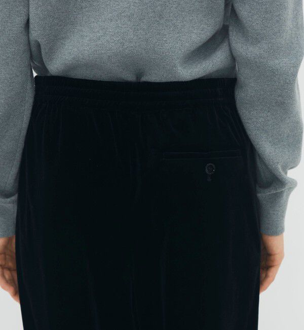 CABaN「ソフトベロア セミワイドパンツ」|チノ|