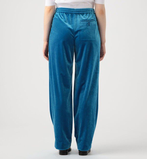 CABaN「ソフトベロア セミワイドパンツ」|チノ|