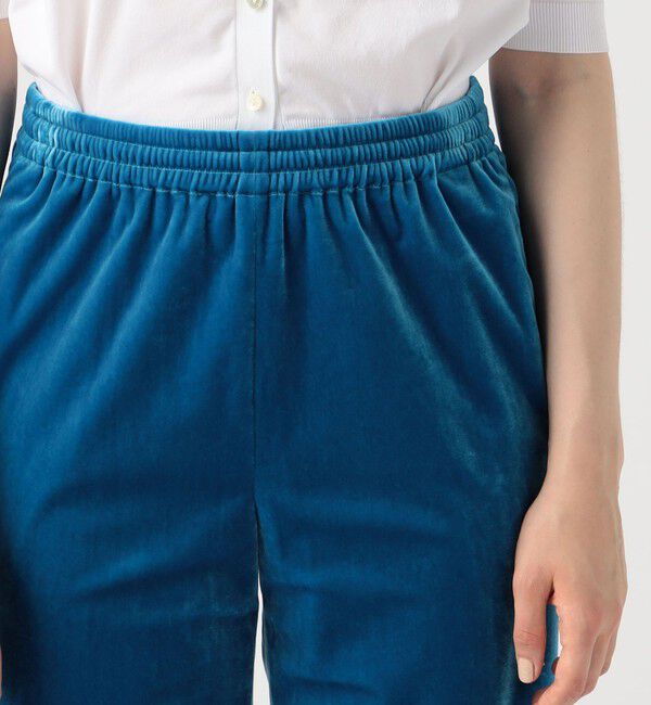 CABaN「ソフトベロア セミワイドパンツ」|チノ|