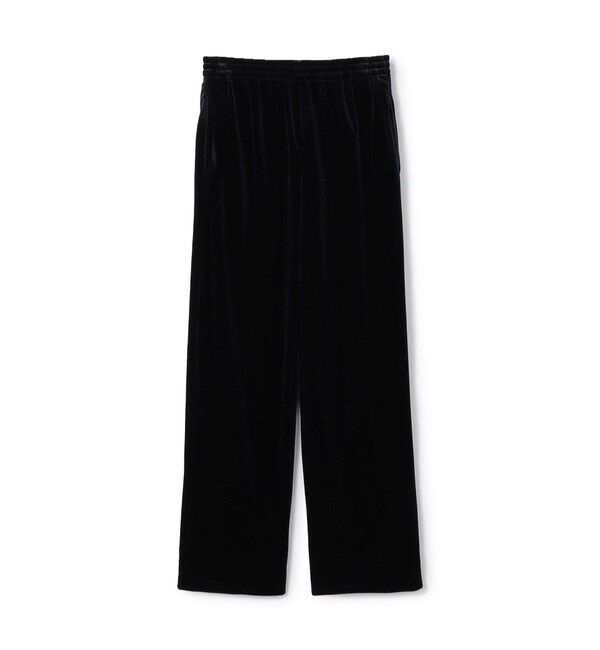 CABaN「ソフトベロア セミワイドパンツ」|チノ|69 ネイビー