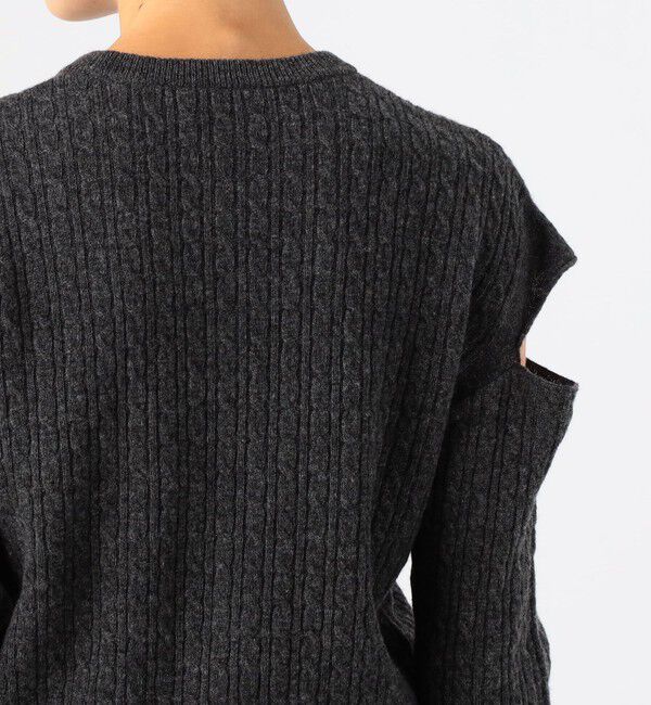 Edition「スリットスリーブケーブルニットプルオーバー」|ニット・セーター|
