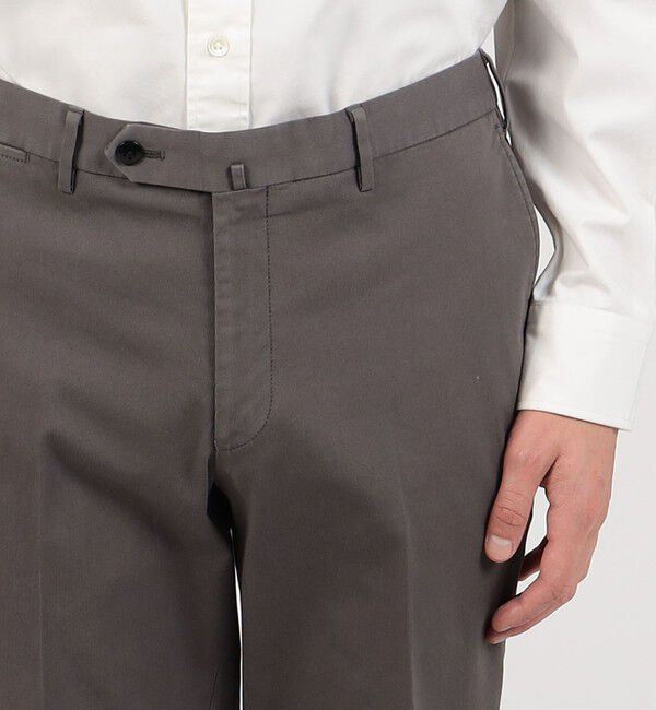 TOMORROWLAND MENS「コットンピケ スリムストレートパンツ」|チノ|