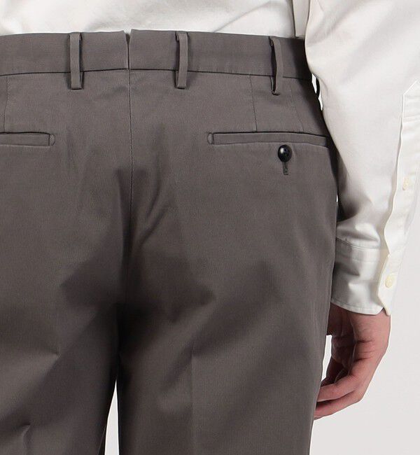 TOMORROWLAND MENS「コットンピケ スリムストレートパンツ」|チノ|