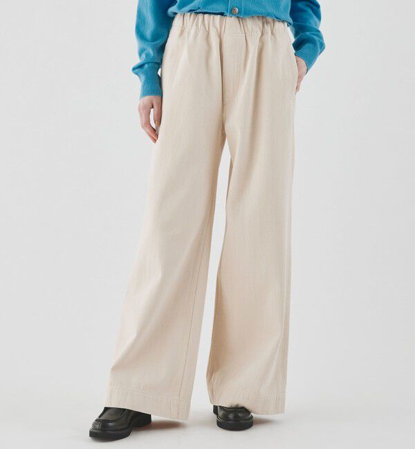 GALERIE VIE「シーアイランドカラーデニム イージーフレアパンツ」|デニム|