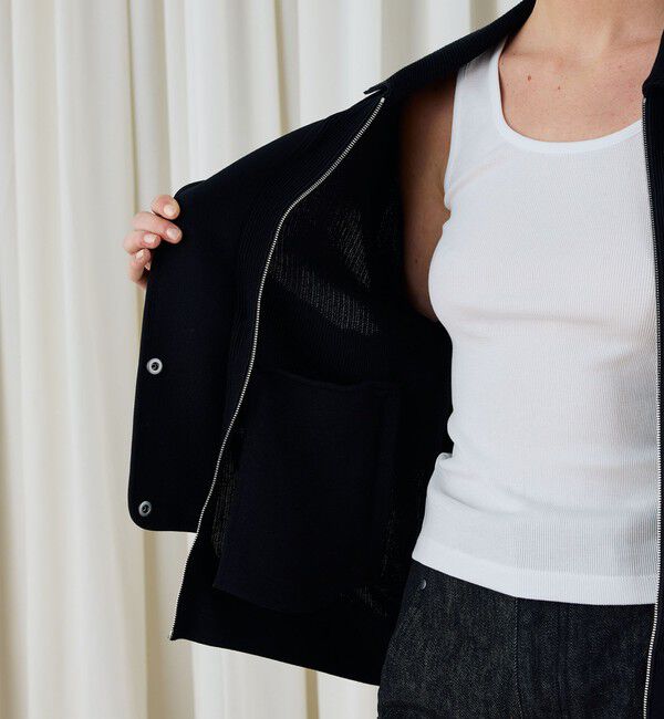 DES PRES「レーヨンナイロンタックステッチ ブルゾン」|ブルゾン・スタジャン|