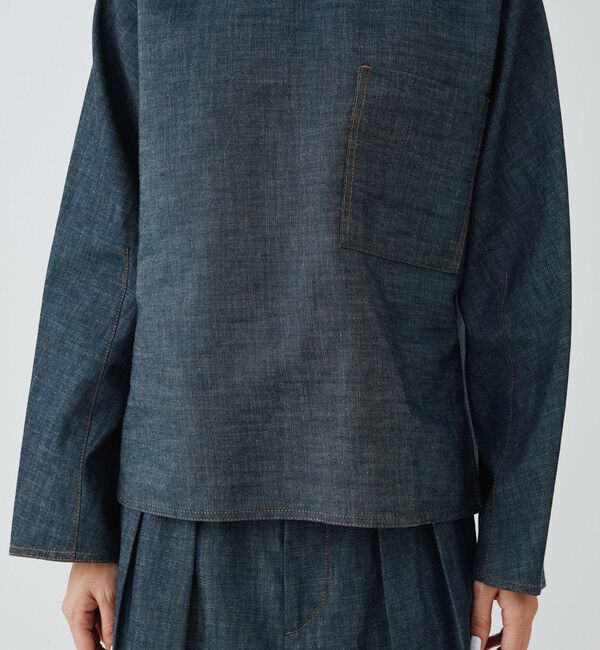 GALERIE VIE「ステイブルーデニム プルオーバーシャツ」|シャツ・ブラウス|