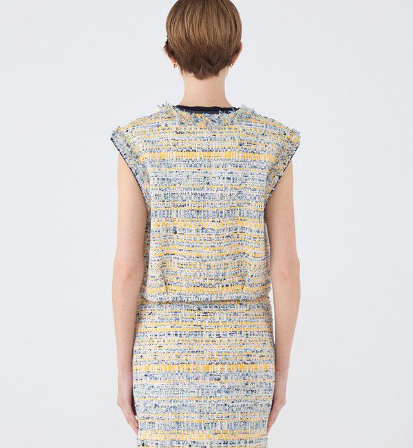 TOMORROWLAND collection「ジョーヌラインファンシー クルーネックジレ」|ベスト・ジレ|