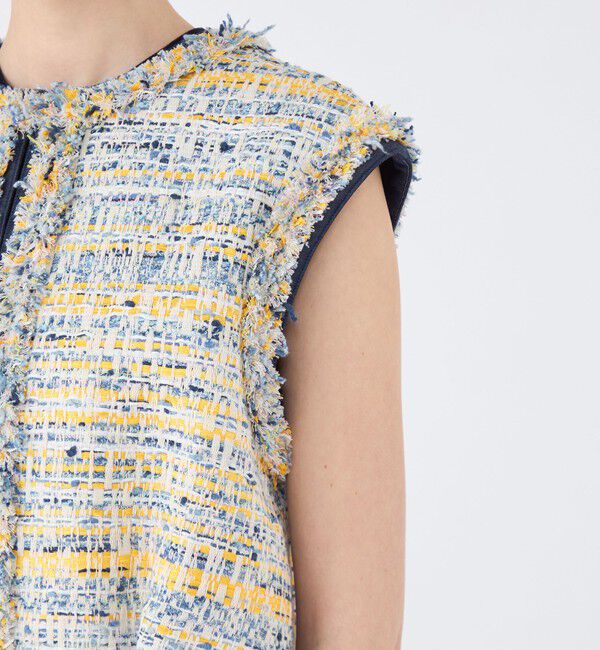 TOMORROWLAND collection「ジョーヌラインファンシー クルーネックジレ」|ベスト・ジレ|