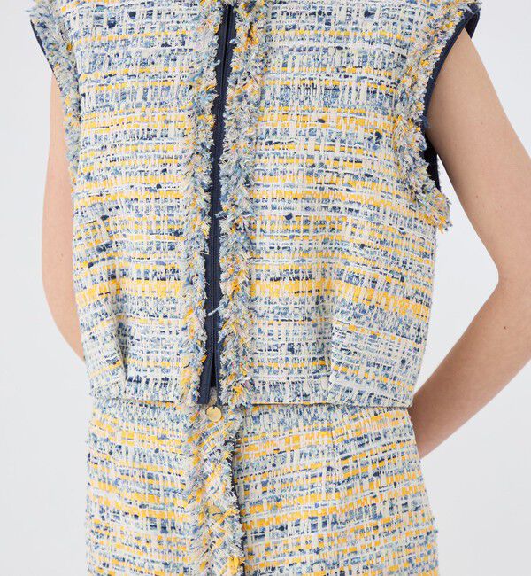 TOMORROWLAND collection「ジョーヌラインファンシー クルーネックジレ」|ベスト・ジレ|