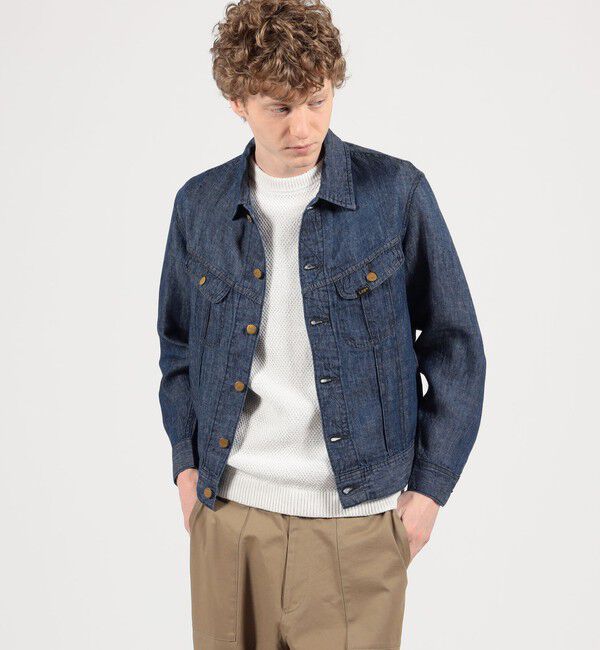 TOMORROWLAND MENS「【別注】Lee Westerner Jacket 7オンスリネンデニム」|ブルゾン・スタジャン|