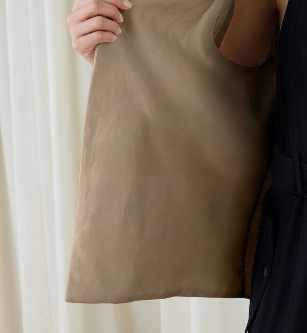 DES PRES「ファブリックコンビ Vカラージャケット」|ノーカラージャケット|