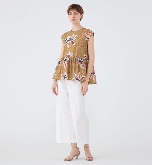 TOMORROWLAND collection「アイレットプルメリア ペプラムブラウス」|シャツ・ブラウス|