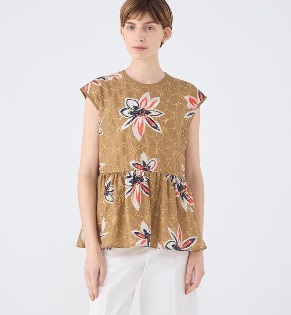 TOMORROWLAND collection「アイレットプルメリア ペプラムブラウス」|シャツ・ブラウス|