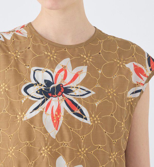 TOMORROWLAND collection「アイレットプルメリア ペプラムブラウス」|シャツ・ブラウス|