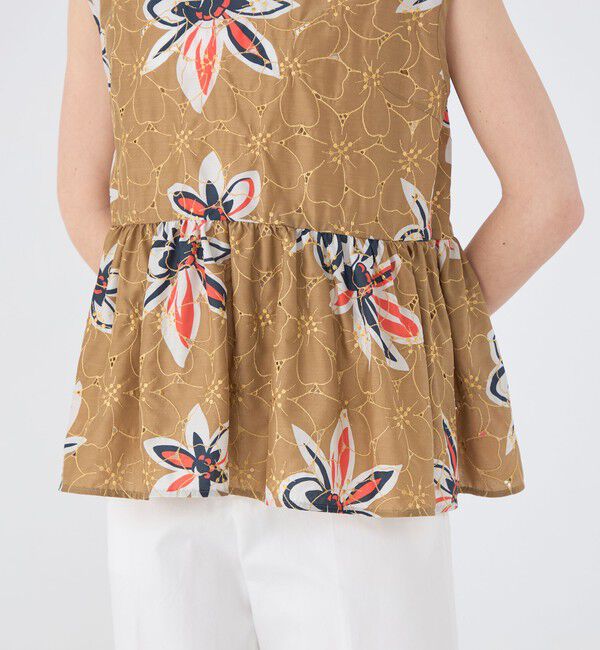 TOMORROWLAND collection「アイレットプルメリア ペプラムブラウス」|シャツ・ブラウス|