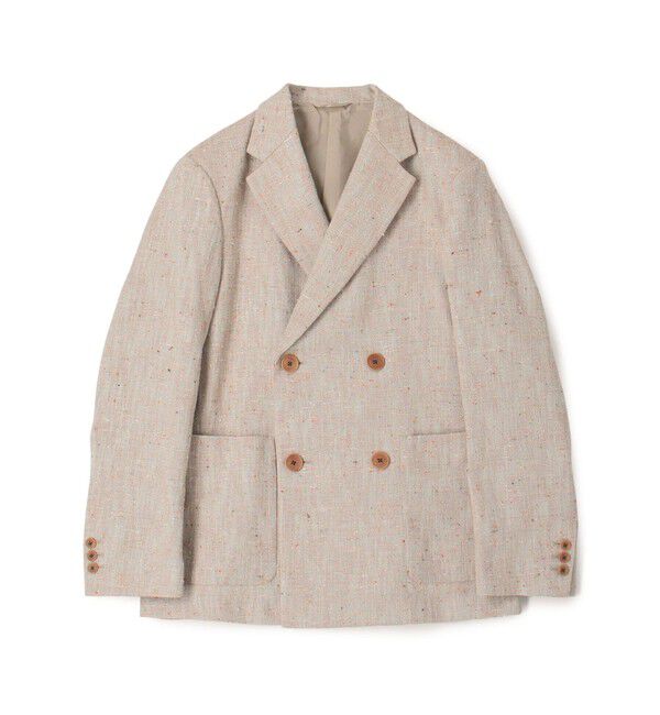 CABaN「CABaN コットンシルクカナパ 4Bダブルジャケット」|テーラードジャケット|43 ベージュ