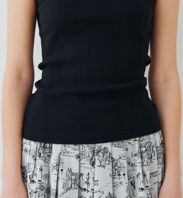 GALERIE VIE「ランダムテレコ ノースリーブプルオーバー」|タンクトップ|