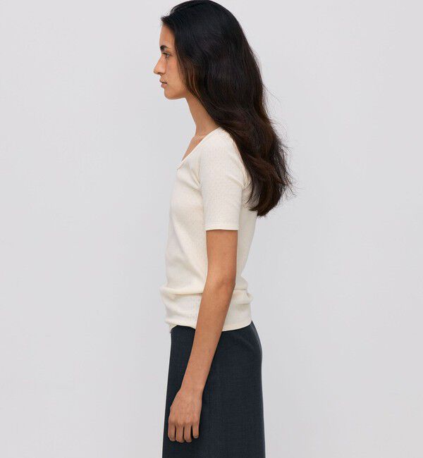 BACCA「ハイツイストレース コットンハーフプルオーバー」|Tシャツ・カットソー|