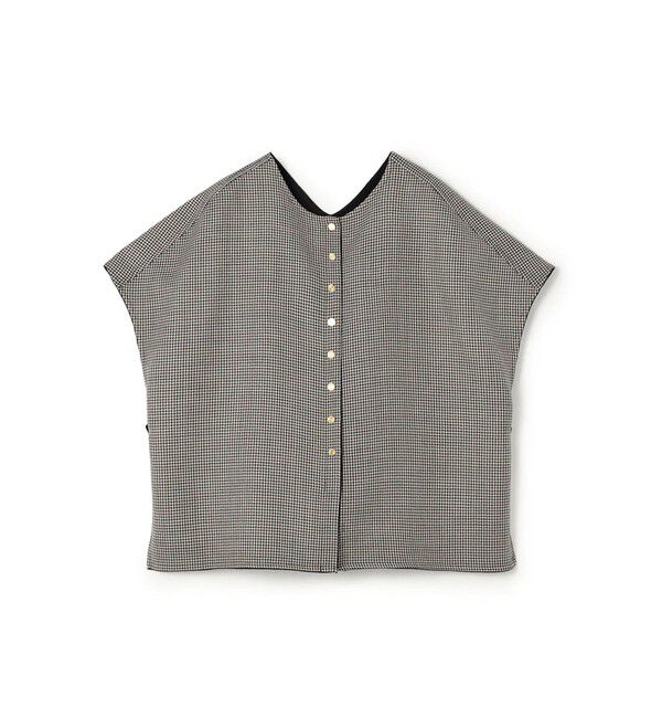 TOMORROWLAND collection「ガンクラブトゥースリバー 4-wayクローク」|ベスト・ジレ|42 ライトベージュ系