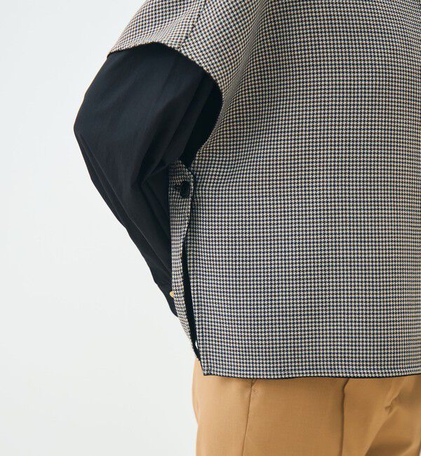 TOMORROWLAND collection「ガンクラブトゥースリバー 4-wayクローク」|ベスト・ジレ|