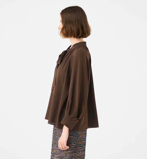 Ballsey「シアートロピカル ボウタイブラウス」|シャツ・ブラウス|