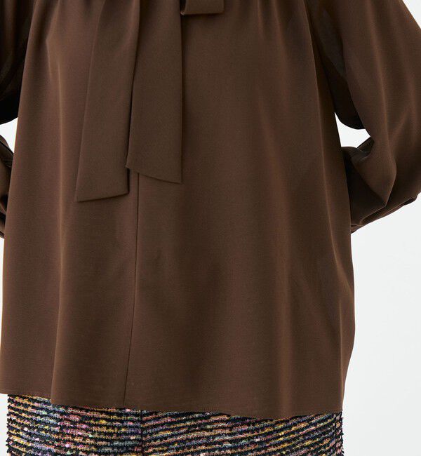 Ballsey「シアートロピカル ボウタイブラウス」|シャツ・ブラウス|